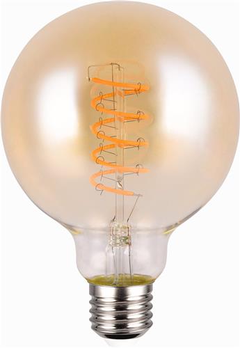LED Lamp - Filament - Torna Spiro - E27 Fitting - 7W - Zeer Warm Wit - 1800K - Dimbaar - 400 lumen