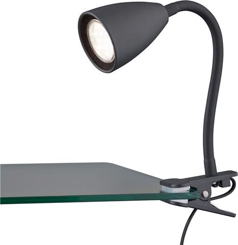 LED Klemlamp - Trion Wandy - GU10 Fitting - Zwart
