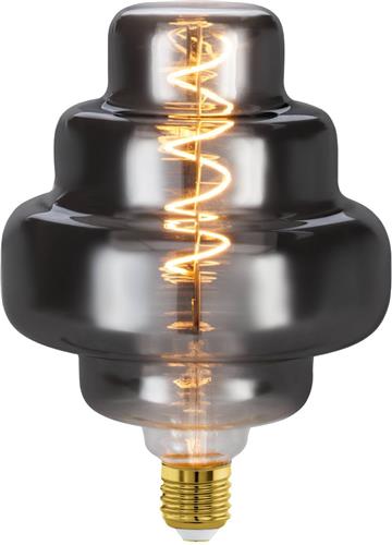 EGLO LED Lamp - E27 - Ø 15 cm - Rookglas - 2000K - Dimbaar