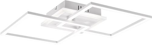LED Plafondlamp - Plafondverlichting - Trion Venda - 25W - Natuurlijk Wit 4000K - Dimbaar - Vierkant - Mat Wit - Aluminium