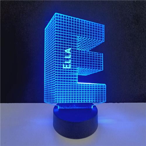 3D LED Lamp - Letter Met Naam - Ella