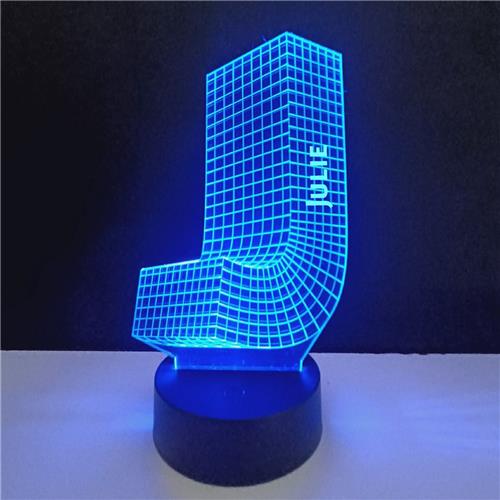3D LED Lamp - Letter Met Naam - Julie