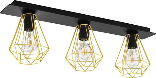 EGLO Tarbes 2 Plafondlamp - E27 - 77 cm - Zwart/Goud