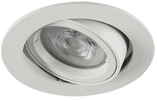 Platte inbouwspot Dieter -Rond Wit -Extra Warm Wit -Dimbaar -3.8W -RTM Lighting LED