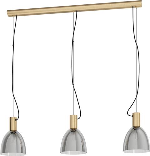 EGLO Lebalio Hanglamp - E27 - 112,5 cm - Zwart-Transparant