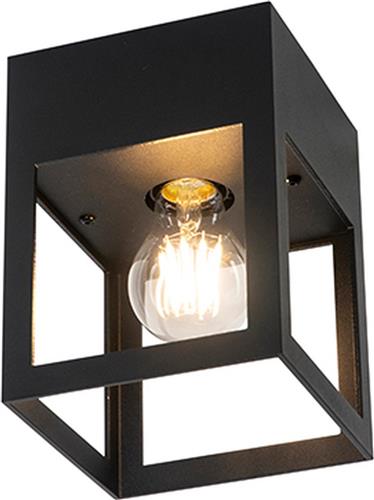 QAZQA cela - Moderne Plafondlamp - 1 lichts - L 13.2 cm - Zwart - Woonkamer | Slaapkamer | Keuken