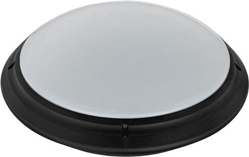 LED Plafondlamp - Badkamerlamp - Aquin - Waterdicht IP65 - E27 Fitting - Opbouw - Rond - Zwart