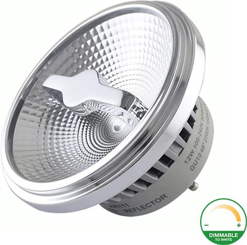 AR111 - GU10 - 12W - 2000K-3000K - Dimbaar