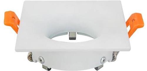 Spot Armatuur GU10 - GU10 Inbouwspot - Vierkant - Wit - Aluminium - 85mm