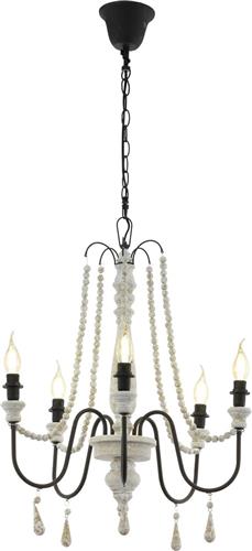 EGLO Hanglamp - kroonluchter - E14 - Ø 55cm - Bruin