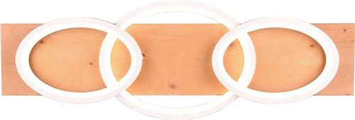 LED Plafondlamp - Plafondverlichting - Torna Bara - 40W - Warm Wit 3000K - Dimbaar - Rechthoek/Ovaal - Mat Wit - Metaal