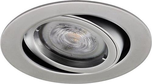 LED inbouwspot Stig -Rond Chrome -Warm Wit -Dimbaar -4W -Philips LED