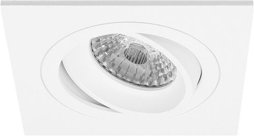 Premium platte Inbouwspot Thilo Wit Vierkante spot Extra Warm Wit (2700K) Met RTM Lighting LED