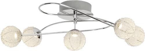 Brilliant DAJANA Plafondlamp 5x5W Aluminium Chroom LED G94343/77