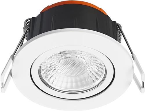 LEDVANCE - LED Spot - Inbouwspot - Combo Adjust - Aanpasbare Vermogen - Aanpasbare Lichtleur - Waterdicht IP65 - Kantelbaar - Wit - Aluminium - Rond