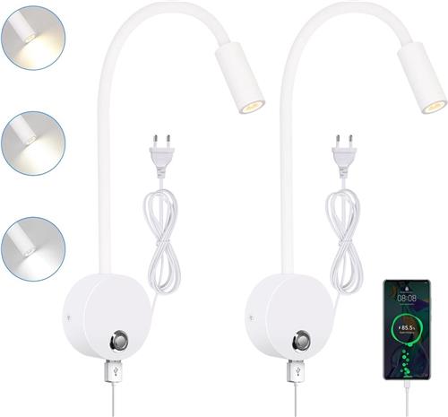 Solacis Leeslampje voor in bed - Leeslampje voor boek - Leeslampje slaapkamer - Kind - Volwassenen - Must have voor in uw kamer!