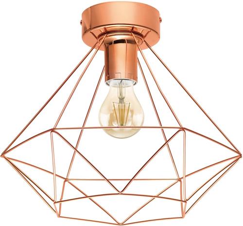 EDI light by EGLO Tarbes Plafondlamp - E27 - Ø 32,5 cm - Koper