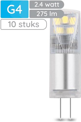 Modee LED Lamp G4 - 2.4W 4000K 275 LM 12V - LED Lamp insteek - Wit Licht - 10 stuks