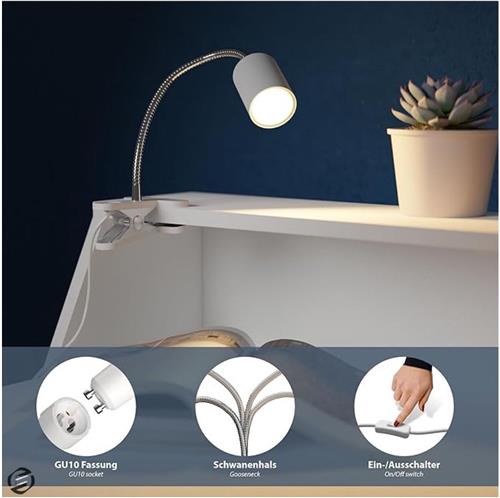 Equivera Pianolamp - LED Pianoverlichting - Leeslampje - Vleugellamp - Perfect voor Piano Orkest - Verschillende Standen