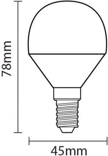 Lamp E14 LED 4W 220V G45 240 ° (pakket van 10) - Koel wit licht - Overig - Pack de 10 - Wit Froid 6000K - 8000K - SILUMEN