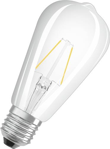 OSRAM 4058075436763 LED-lamp Energielabel F (A - G) E27 Peer 2.5 W = 25 W Warmwit (Ø x l) 64 mm x 143 mm 1 stuk(s)
