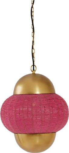 Light & Living Hanglamp Cetara - Kralen - 33cm - Roze/Brons