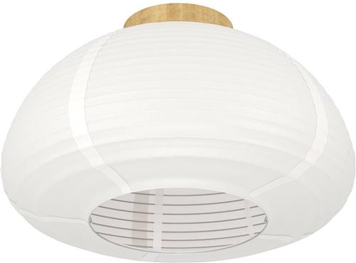 EGLO Summerhill Plafondlamp - E27 - Ø 40 cm - Wit/Bruin - Papier