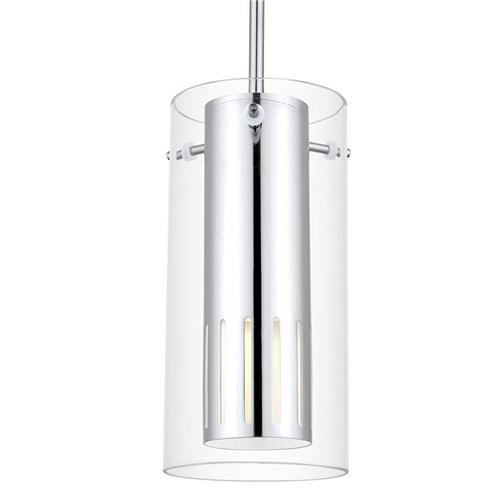 EGLO Pinto 2 - Hanglamp - 1 Lichts - Chroom - Helder