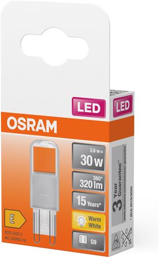 Osram LED Capsule G9 Helder 2.6W 320lm - 827 Zeer Warm Wit | Vervangt 30W