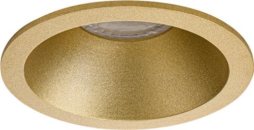 Spot Armatuur GU10 - Proma Pollon Pro - GU10 Inbouwspot - Rond - Goud - Aluminium - Verdiept - Ø82mm