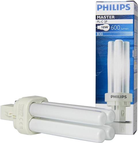 Philips MASTER PL-C 2P 10W 830 - Warm Wit