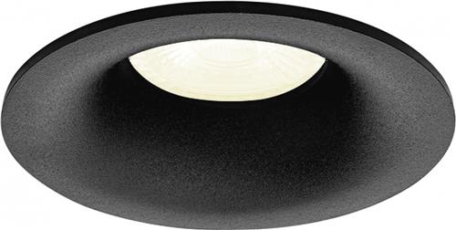 Inbouwspot Remco met Philips HUE White - spotje - Zwart - rond verdiepte spot - Voor binnen / woonkamer / keuken / slaapkamer - IP20 - GU10 - Buitendiameter: 82MM - boorgat: 70-74MM - min. Inbouwdiepte: 80MM