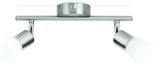Philips DECAGON Opbouwspot LED 2x4,3W/340lm Zilver