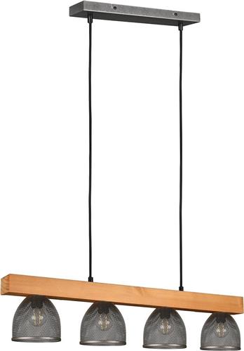 LED Hanglamp - Trion Cinao - E14 Fitting - 4-lichts - Rond - Antiek Nikkel - Aluminium