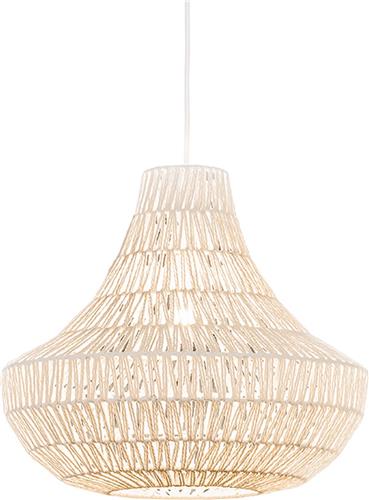 QAZQA lina - Design Grote hanglamp - 1 lichts - Ø 485 mm - Wit - Woonkamer | Slaapkamer | Keuken