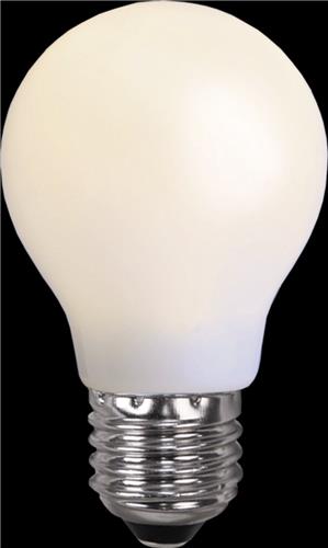 Prikkabel - Standaard bol - E27 - 0.9W - Extra Warm Wit - 2700K - Opaal