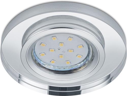 Spot Armatuur GU10 - Trion Panomi - GU10 Inbouwspot - Rond - Chroom - Aluminium - Ø90mm