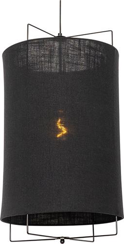 QAZQA rich - Design Hanglamp - 1 lichts - Ø 40 cm - Zwart - Woonkamer | Slaapkamer | Keuken