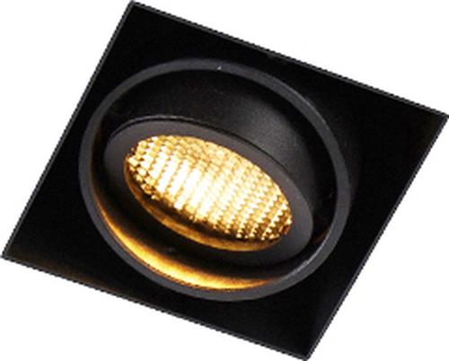 QAZQA oneon honey 50 - Moderne Inbouwspot - 1 lichts - L 8.8 cm - Zwart - Woonkamer | Slaapkamer | Keuken