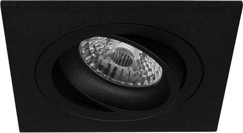 Premium Inbouwspot Warmglow Lando Zwart Vierkante spot Philips Warm Glow Met Philips LED