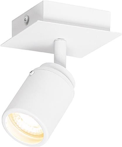 QAZQA ducha - Moderne Plafondlamp en wandlamp voor badkamer - 1 lichts - L 10 cm - Wit -