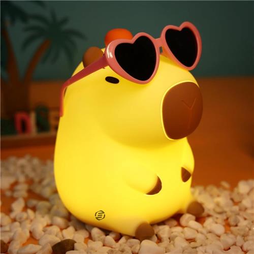Equivera Capybara Lamp - Capibara Lamp - Nachtlampje Kinderen - Nachtlampje Baby - Lampje Slaapkamer