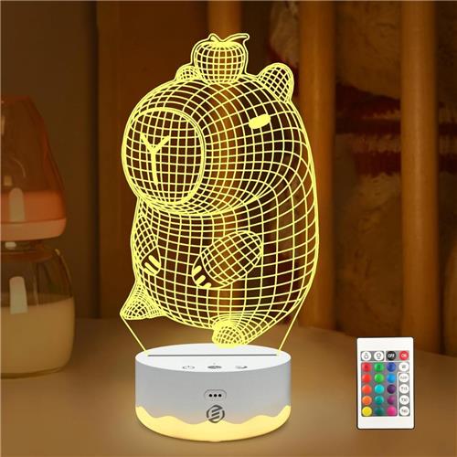 Equivera Capybara Lamp - Capibara Lamp - Nachtlampje Kinderen - Nachtlampje Baby - Lampje Slaapkamer