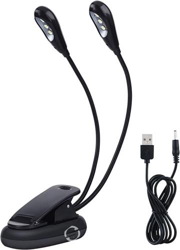 Equivera Pianolamp - LED Pianoverlichting - Leeslampje - Vleugellamp - Perfect voor Piano Orkest - Verschillende Standen