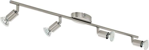 EGLO Buzz - Plafondspots - 4 Lichts - LED - Nikkel-Mat