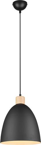 LED Hanglamp - Torna Jaguar - E27 Fitting - Rond - Mat Zwart - Aluminium - Tot 40W
