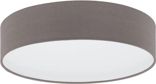 EGLO Revilla 1 Plafonnière - E27 - Staal;Textiel - Wit;Grijs
