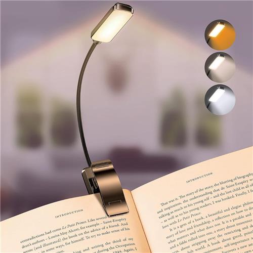 Solacis Leeslampje voor in bed - Leeslampje voor boek - Leeslampje slaapkamer - Kind - Volwassenen - Must have voor in uw kamer!
