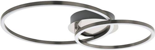 EGLO Mottafolone Plafonnière - LED - 41.5 cm - Nikkelmat
