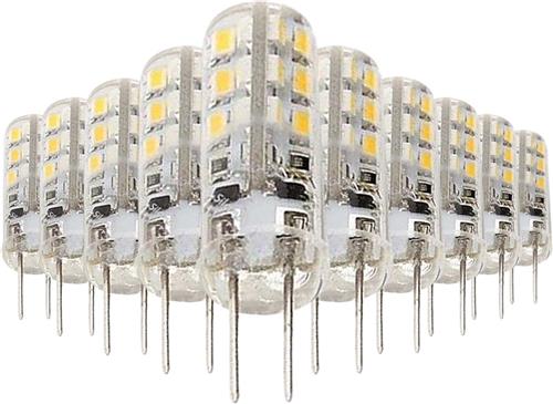 Ledlamp G4 2W 12V SMD2835 24LED 360 ° (10 stuks) - Wit licht - Overig - Pack de 10 - Wit Neutre 4000K - 5500K - SILUMEN